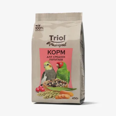 Корм Triol Original для средних попугаев, 450 г