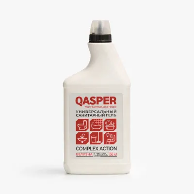 Гель Qasper санитарный универсальный complex action, 750 мл
