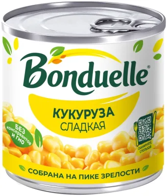 Bonduelle кукуруза сладкая 212 мл