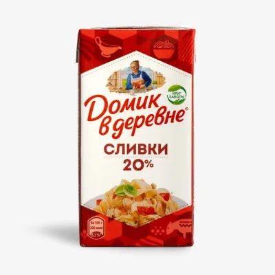 Сливки Домик в деревне 20% 480 мл