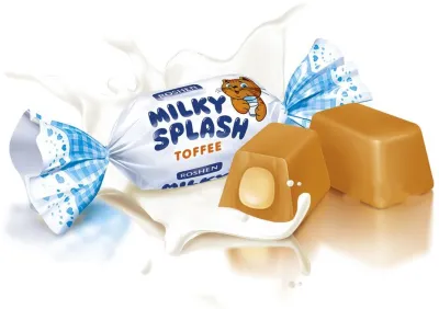 Конфеты ирис ROSHEN Milky Splash 0.3 кг