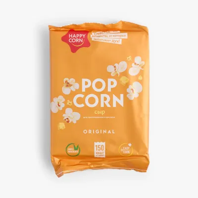 Зерно кукурузы Happy Corn для СВЧ сырный 100 г