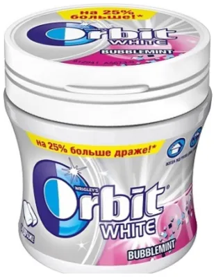 Жевательная резинка Orbit White Bubblemint 50 шт