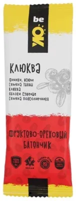 Bio Elite батончик фруктово- ореховый Ве Ок клюква 1 шт