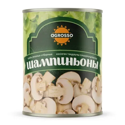 Шампиньоны Agrosso, 3100 мл