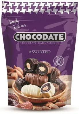 Chocodate финики с миндалём в шоколаде ассорти 250 г