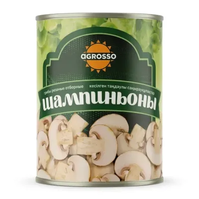 Шампиньоны Agrosso, 800 мл