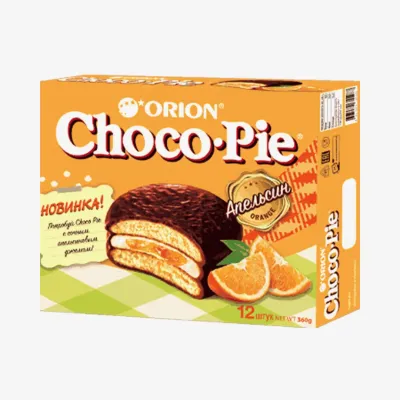 Печенье Orion choco pie апельсин 360 г