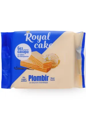 Royal Cake вафли пломбир без сахара 120 г