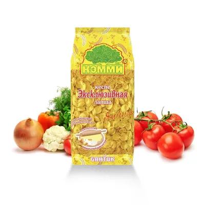 Лапша "Кэмми эксклюзивная яичная Бантик", 250гр