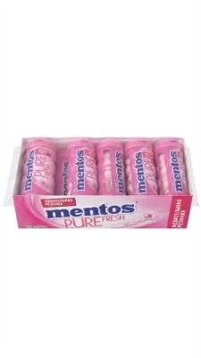 Жевательная резинка Mentos Pure Fresh Тутти-Фрутти, блок 10 штук, 300 г