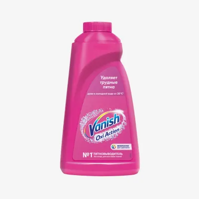 Пятновыводитель Vanish Oxi Action для тканей, 1 л