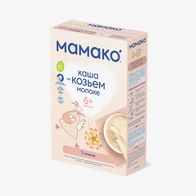 Каша 5 злаков Мамако на козьем молоке с 6 мес., 200 г