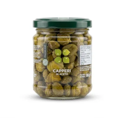 Каперсы маринованные в уксусе Italcarciofi «Capperi in aceto», 180 г