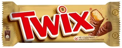 Twix печенье и карамель шоколадный батончик молочный 55 г