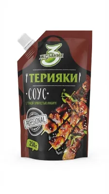 СОУС ТЕРИЯКИ «3 ЖЕЛАНИЯ» (PROFESSIONAL, 250 Г)