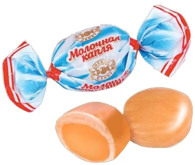 Конфеты карамель ROSHEN Молочная капля 0.3 кг
