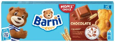 Барни бисквит шоколад 5 шт