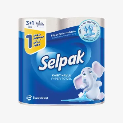 Полотенца Selpak бумажные 4 шт