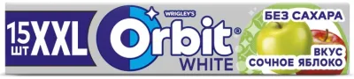 Жевательная резинка Orbit White XXL сочное яблоко 15 шт