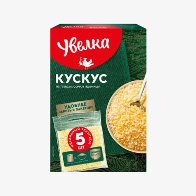 Кускус Увелка в варочных пакетиках 5 шт по 80 г