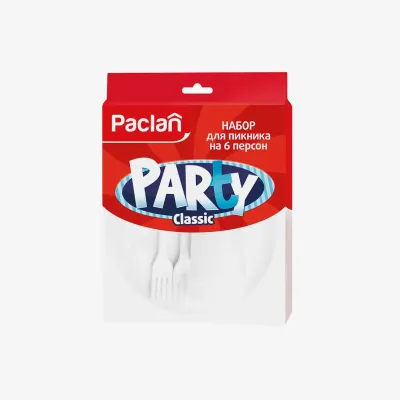 Набор Paclan Party пластиковый для пикника на 6 персон