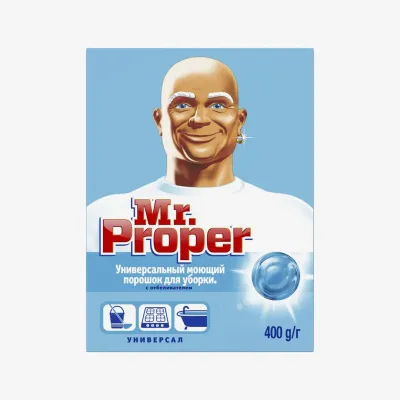 Порошок Mr.Proper для уборки универсальный с отбеливателем 400 г