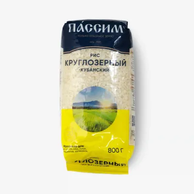 Рис Passim круглозерный Кубанский мягкая упаковка, 800 г