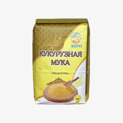 Мука Qazyna кукурузная 1 кг