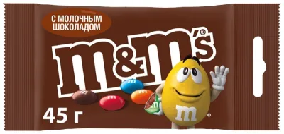 Конфеты драже M&Ms с молочным шоколадом 45 г