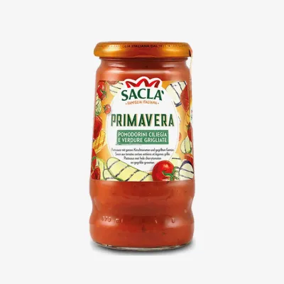 Соус Sacla Primavera для пасты с цельными помидорами черри и овощами-гриль 350 г