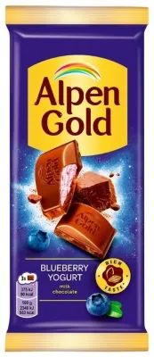 Alpen Gold черника с йогуртом шоколадная плитка молочный 80 г