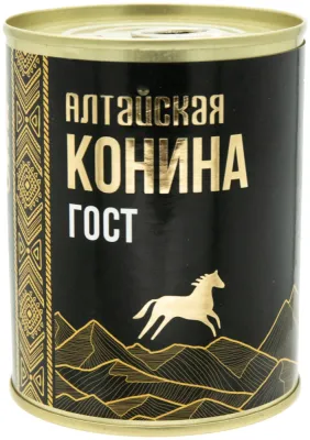 СИЛА Алтайская мясо в собственном соку конина 338 г