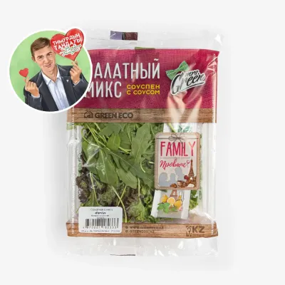 Микс Mrs.Green салатный Family в контейнере 120 г