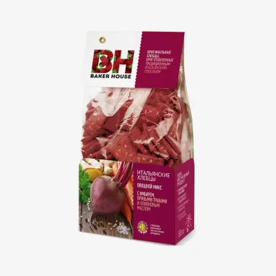 Хлебцы Baker House Итальянские овощной микс 250 г