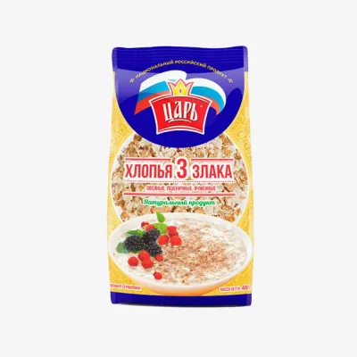 Хлопья Царь 3 злака 400 г
