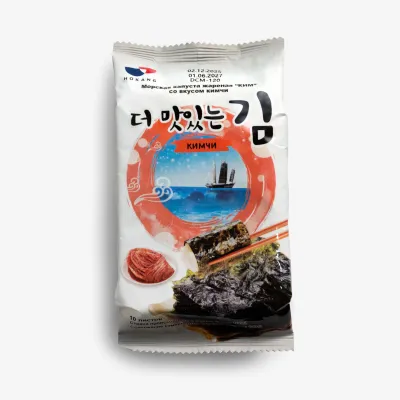 Нори Hokang обжаренные roasted laver кимчи, 5 г