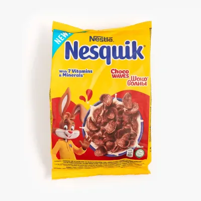 Готовый завтрак Nesquik Waves Cereal Bag, 210 г