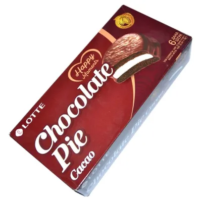Пирожное LOTTE Chocolate Pie Cacao, 168 г
