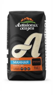 Манная крупа Марки «М» «Алтайская сказка» (масса нетто: 700 г)