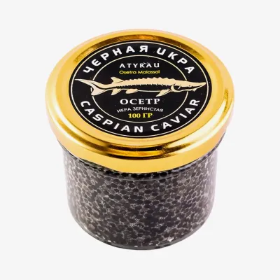 Икра черная Caspian Caviar сибирского осетра 100 г
