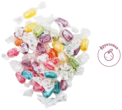 Конфеты карамель Баян Сулу BS Fruit 0.3 Kr