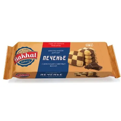 Печенье Rakhat Bakery с шоколадно-сливочным вкусом, 165 г