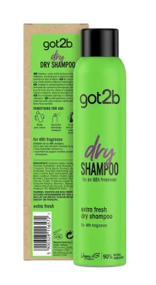 Сухой шампунь для волос Got2B Extra Fresh 200 мл, в коробке 6 шт 