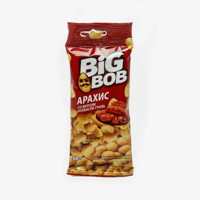 Арахис Big Bob со вкусом колбасок гриль 50 г