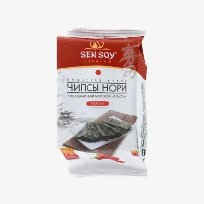 Чипсы Нори Kimchi Sen Soy из морской капусты Premium 4,5 г