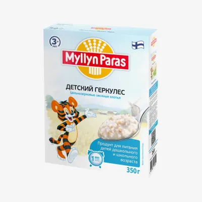 Геркулес Myllyn Paras детский Тигренок быстрого приготовления, 350 г