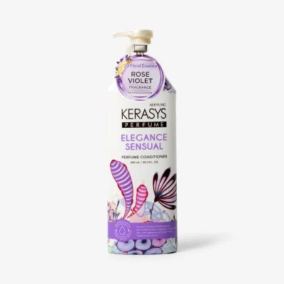Кондиционер Kerasys Perfume Lovely&Romantic для поврежденных волос с секущимися концами, 600 мл