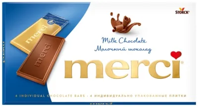 Merci Milk шоколадная плитка молочный 100 г