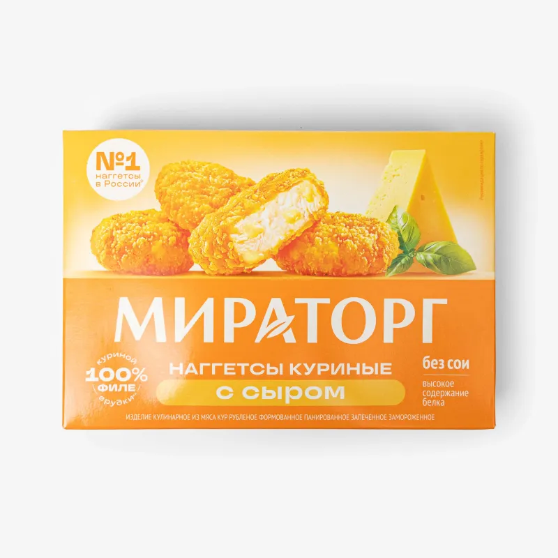 Наггетсы Мираторг куриные с сыром замороженные, 250 г
